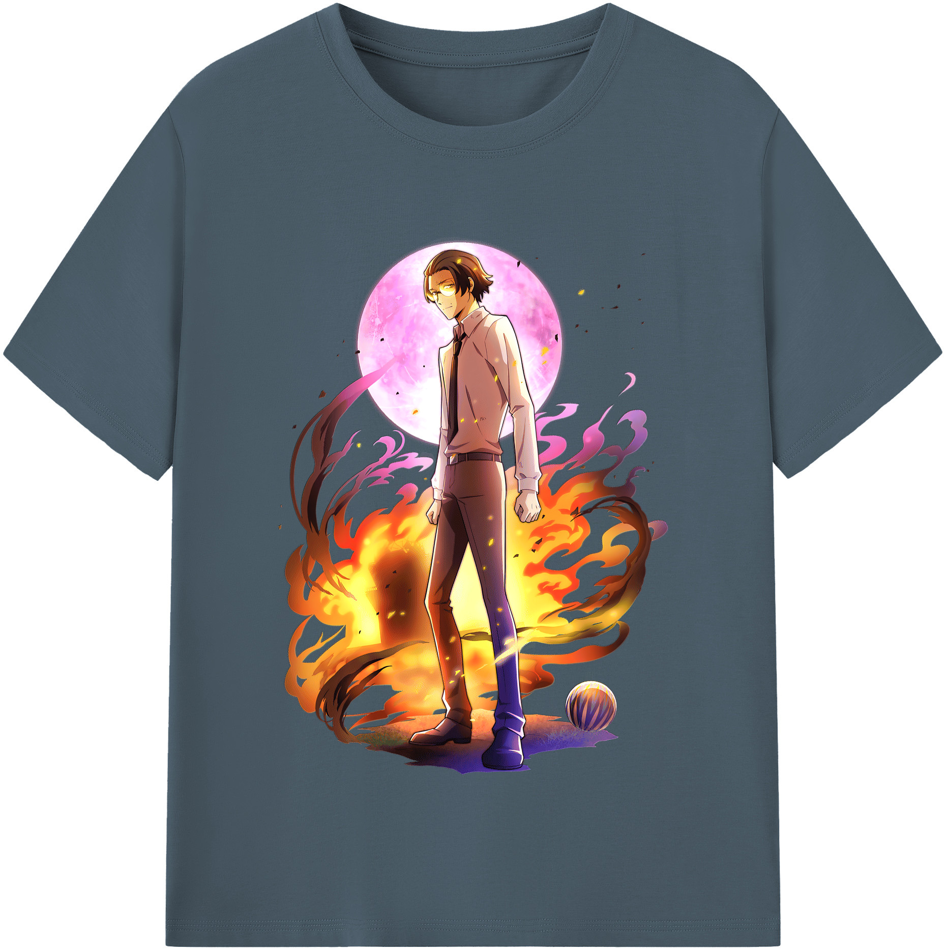 （画像用） 文豪ストレイドッグス Bungo Stray Dogs 綿100％半袖Tシャツ（フロントプリント）